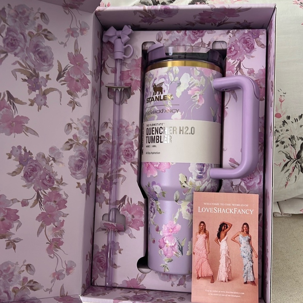 Stanley x LoveShackFancy Lavender Floral Tumbler